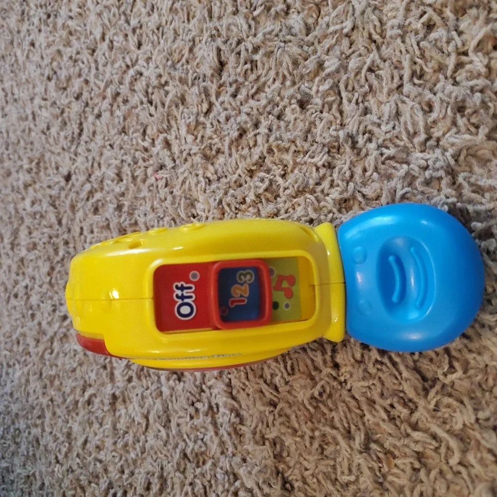 VTech 1-2-3 Measuring Tape Toy‎ Lights Sounds Counting Retractable Fabric Rare